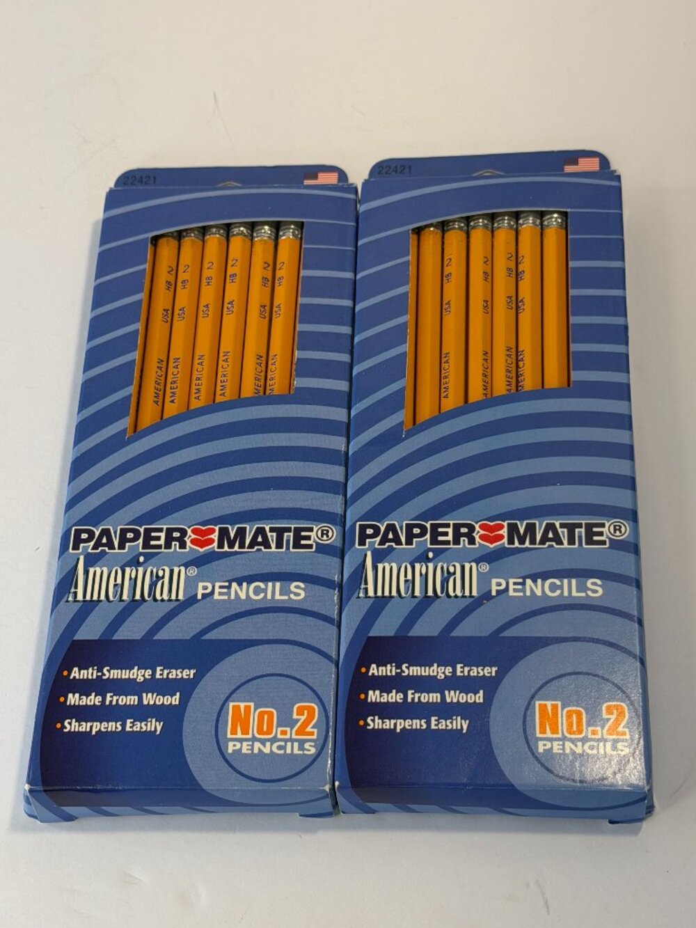 Vintage Paper Mate Pencils American Wood Lot of 40 HB 2 USA Made 2003 NOS